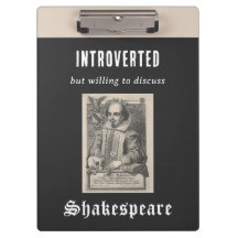 Humor de introvertido divertido tema Shakespeare g