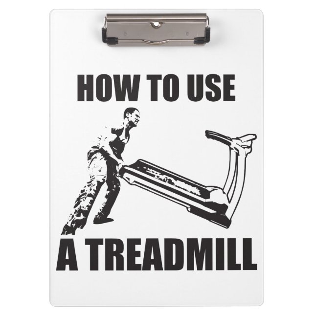 Carpeta De Pinza Humor De Taller - Cómo Usar Un Molino De Treadmill (Anverso)