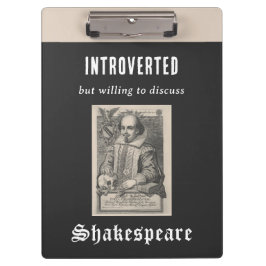 Carpeta De Pinza Humor divertido introvertido Guay Shakespeare Tema