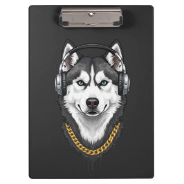 Carpeta De Pinza Husky Hip-Hop – Perro de Ropa Callejera Genial