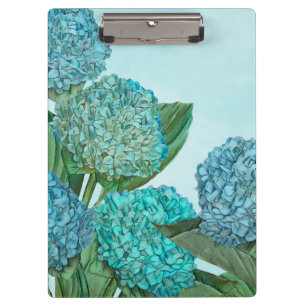 Carpeta De Pinza Hydrangea azul
