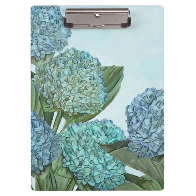 Carpeta De Pinza Hydrangea azul (Anverso)