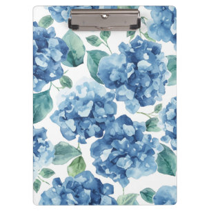 Carpeta De Pinza Hydrangea Blues Patrón de flores de flores de ac