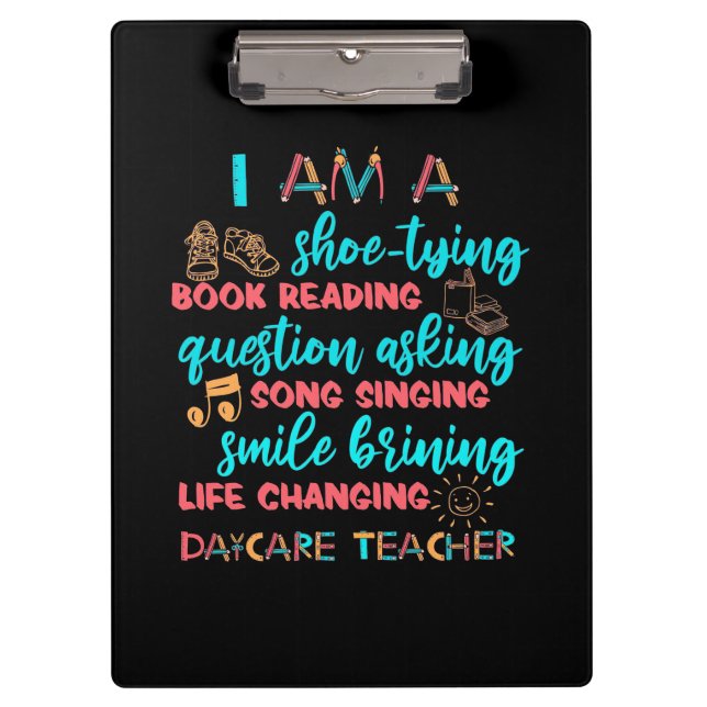 Carpeta De Pinza I Am A Daycare Teacher (Anverso)