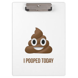 Carpeta De Pinza I de Pooped emoji divertida hoy Brown