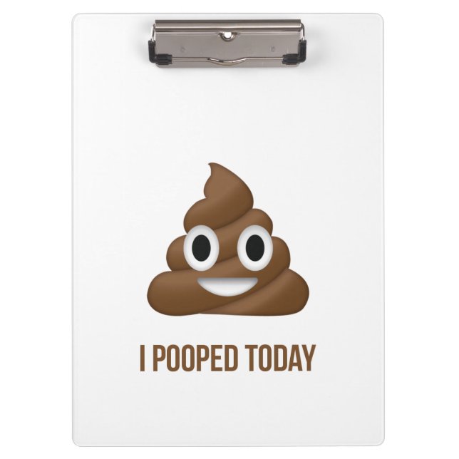 Carpeta De Pinza I de Pooped emoji divertida hoy Brown (Anverso)