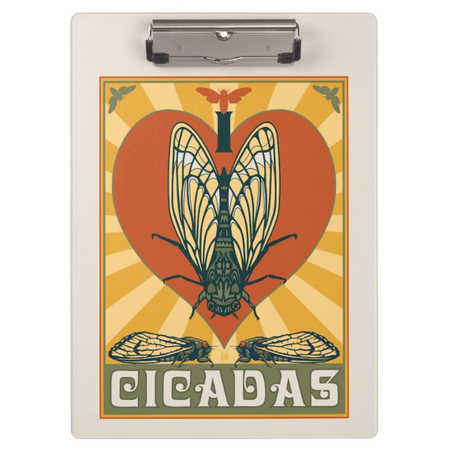 Carpeta De Pinza I Heart Cicadas (Anverso)