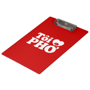 Carpeta De Pinza I Heart (Love) Pho (Tôi + PHỞ) Idioma Vietnamita