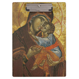 Carpeta De Pinza Icono conocido como la "Virgen del Tsar Dushan",