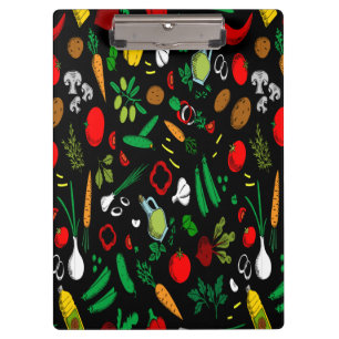 Carpeta De Pinza Iconos vegetales coloridos