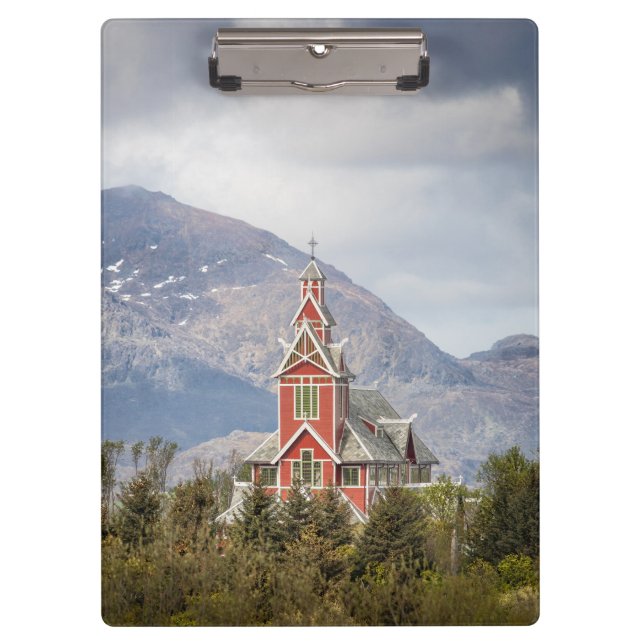 Carpeta De Pinza Iglesia de Buksnes Lofoten Noruega (Anverso)