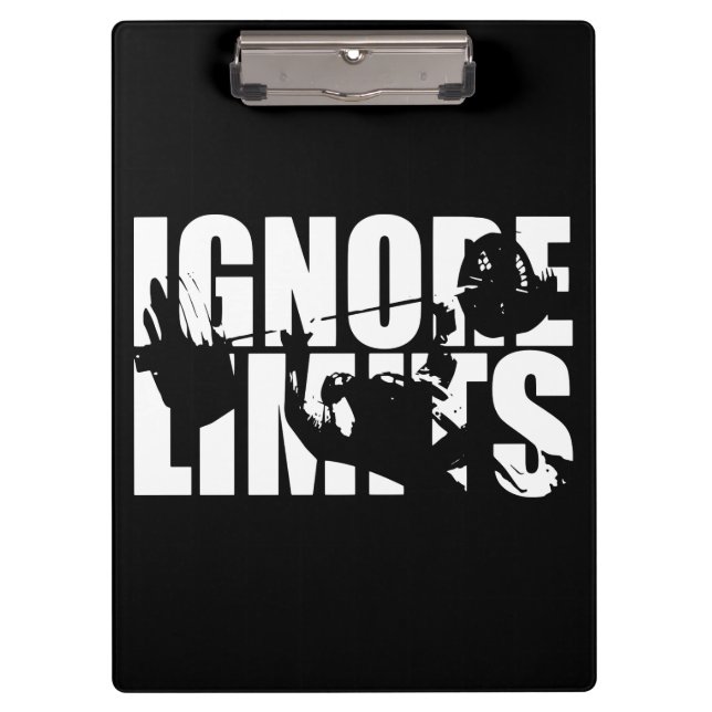 Carpeta De Pinza Ignorar límites - Prensa de banco - Motivación de  (Anverso)