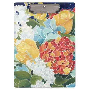Carpeta De Pinza II floral de medianoche