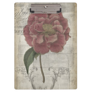 Carpeta De Pinza III floral francés