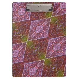 Carpeta De Pinza Ikat de hoja verde y bronce 20