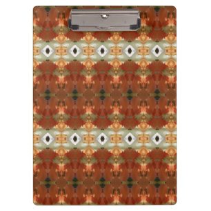 Carpeta De Pinza Ikat verde y ámbar 11