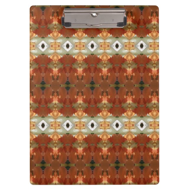 Carpeta De Pinza Ikat verde y ámbar 11 (Anverso)