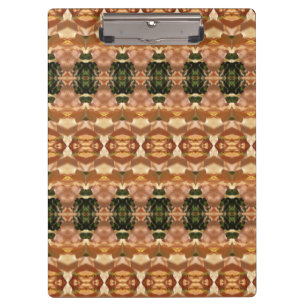 Carpeta De Pinza Ikat verde y ámbar 9