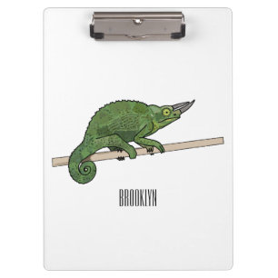 Carpeta De Pinza Ilustracion chameleon personalizado de Jackson