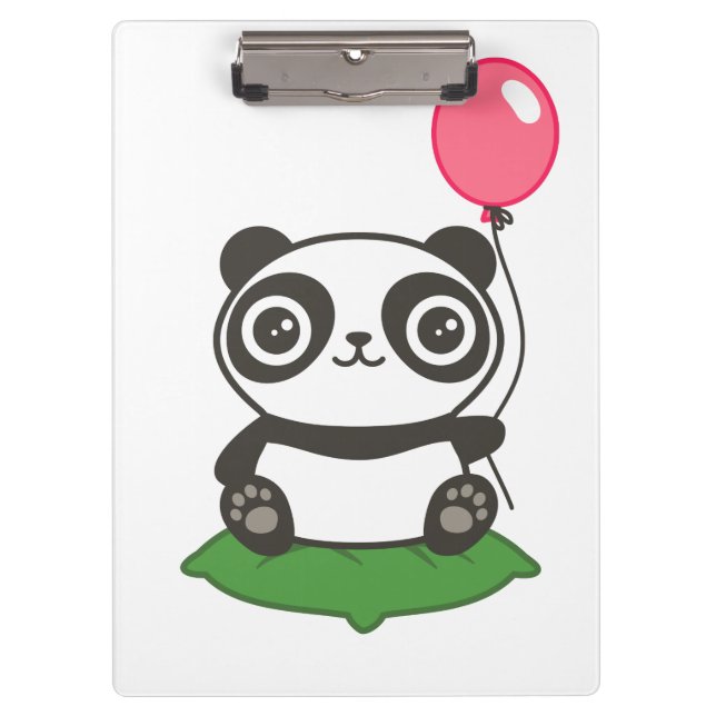 Carpeta De Pinza Ilustracion Cute Panda (Anverso)