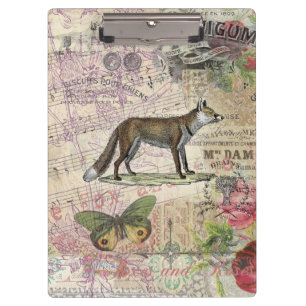 Carpeta De Pinza Ilustracion de animales de la vida silvestre Fox
