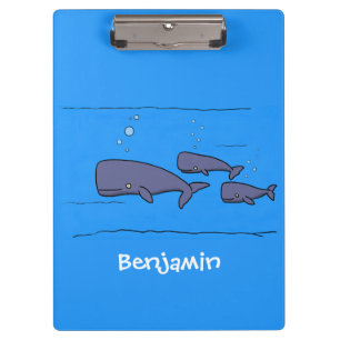 Carpeta De Pinza Ilustracion de ballenas personalizados migratorias