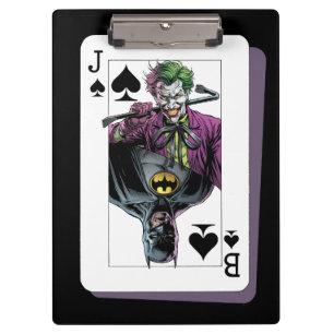 Carpeta De Pinza Ilustración de carta de juego de Joker y Batman co