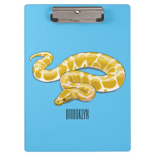 Carpeta De Pinza ilustración de dibujos animados de serpiente pitón