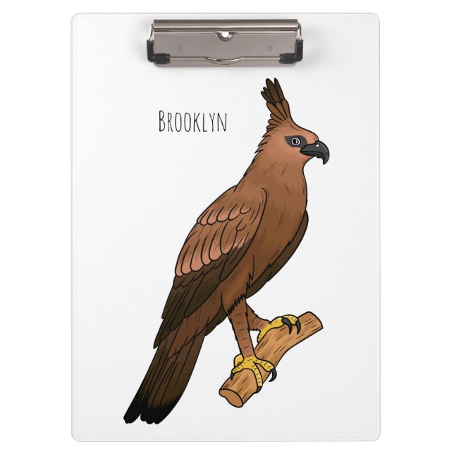 Carpeta De Pinza Ilustración de dibujos animados del águila de Java (Anverso)