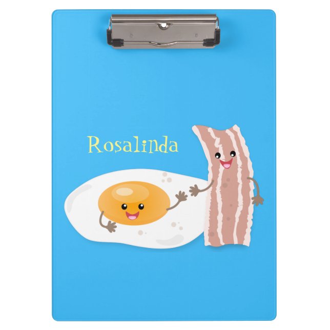 Carpeta De Pinza Ilustracion de huevo de kawaii y personalizado de  (Anverso)