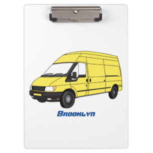 Carpeta De Pinza Ilustracion de la camioneta de entrega