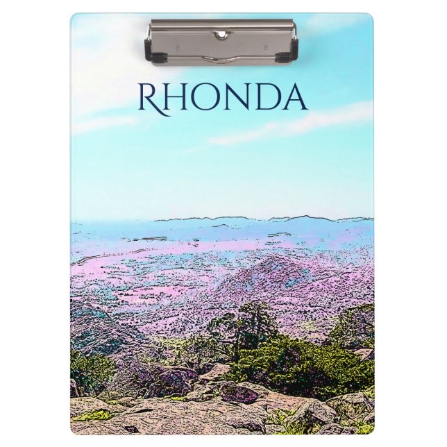 Carpeta De Pinza Ilustracion de las montañas Wichita (Anverso)