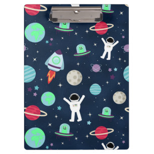 Carpeta De Pinza Ilustración de patrón espacial