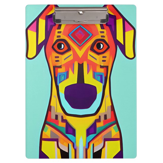 Carpeta De Pinza Ilustracion de perro decorativo (Anverso)