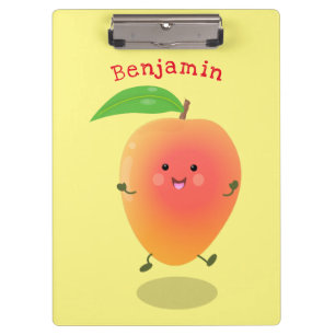 Carpeta De Pinza Ilustracion de personalizado amarillo de mango ale