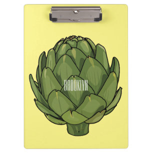 Carpeta De Pinza Ilustracion de personalizado Artichoke
