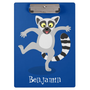 Carpeta De Pinza Ilustracion de personalizado bailador de lémur de