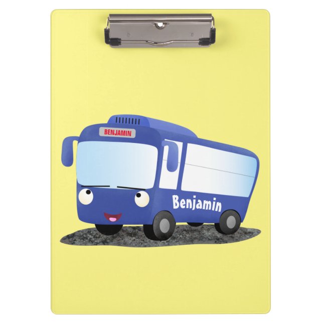 Carpeta De Pinza Ilustracion de personalizado de autobús moderno az (Anverso)