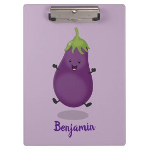 Carpeta De Pinza Ilustracion de personalizado de berenjenas de bere