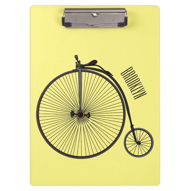 Carpeta De Pinza Ilustracion de personalizado de bicicletas de alta (Anverso)