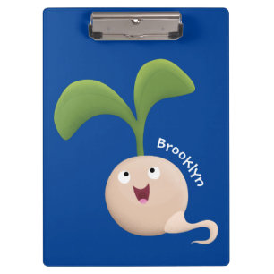 Carpeta De Pinza Ilustracion de personalizado de brote de semillas