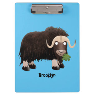 Carpeta De Pinza Ilustracion de personalizado de buey hongo