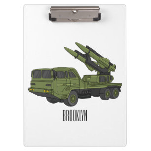 Carpeta De Pinza Ilustracion de personalizado de camiones de misile
