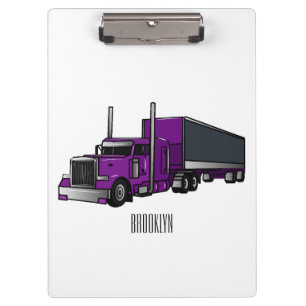 Carpeta De Pinza Ilustracion de personalizado de camiones semirremo