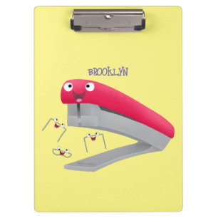 Carpeta De Pinza Ilustracion de personalizado de grapadora de color