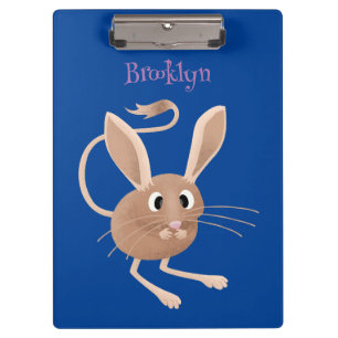 Carpeta De Pinza Ilustracion de personalizado de jerboa larga y cor