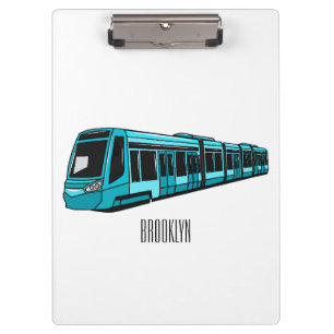 Carpeta De Pinza Ilustracion de personalizado de locomotora eléctri