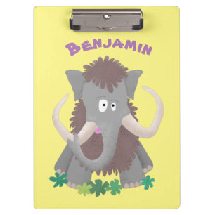 Carpeta De Pinza Ilustracion de personalizado de mamut bobo gracios