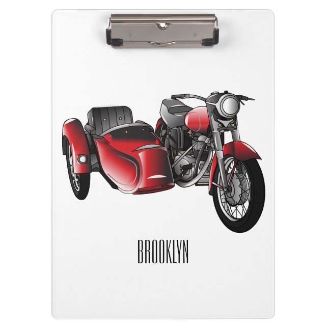 Carpeta De Pinza Ilustracion de personalizado de motocicletas Sidec (Anverso)