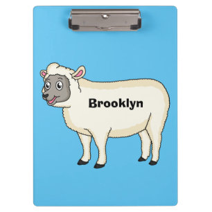Carpeta De Pinza Ilustracion de personalizado de ovejas alegres